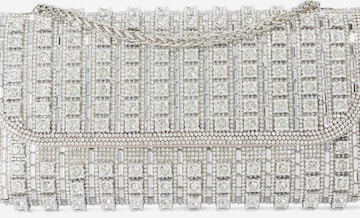 Dune LONDON Clutch 'Elabourate' in Zilver: voorkant