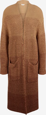 TOM TAILOR Knit Cardigan in Brown: front