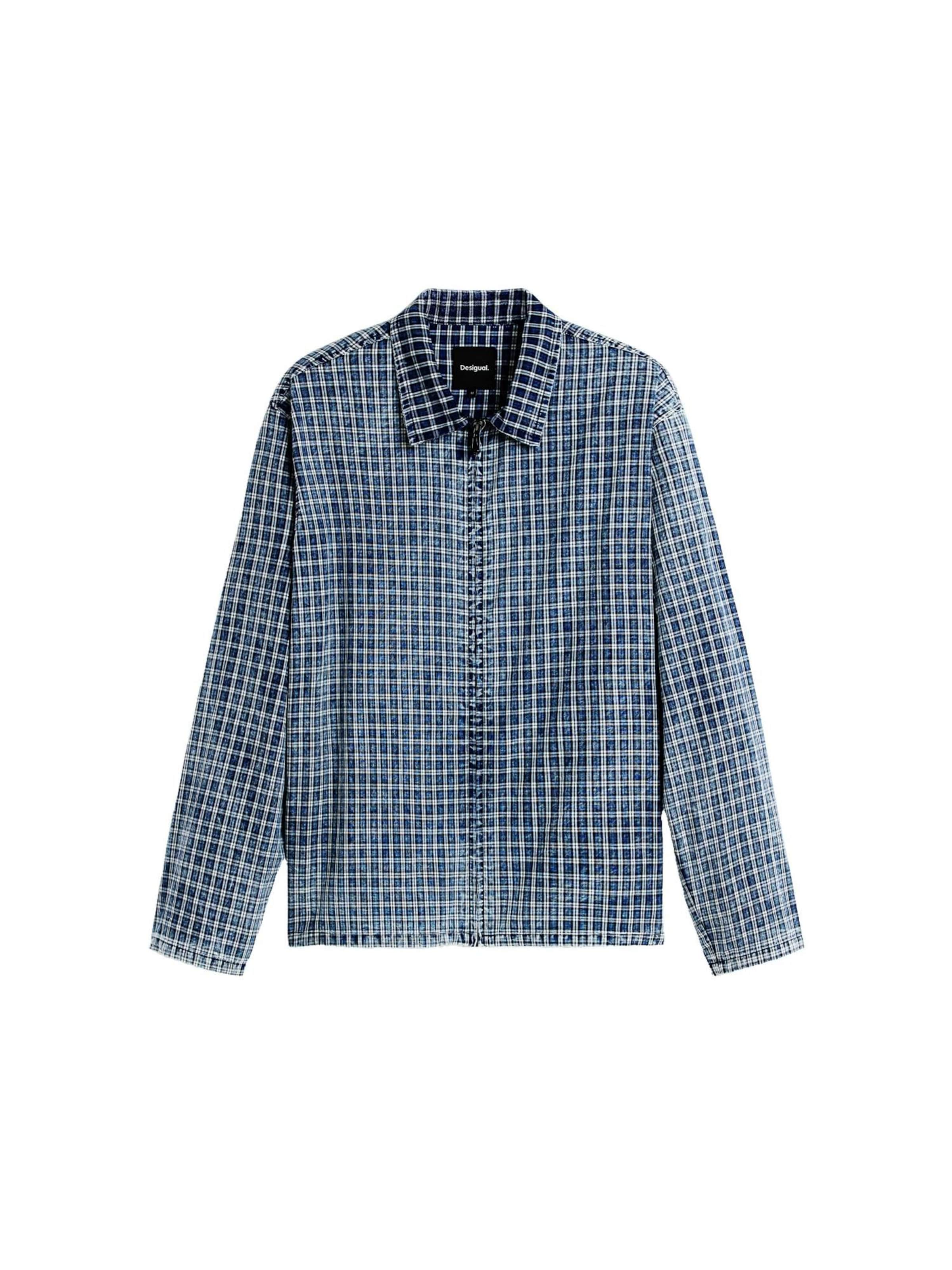 Desigual Regular fit Риза в синьо: отпред