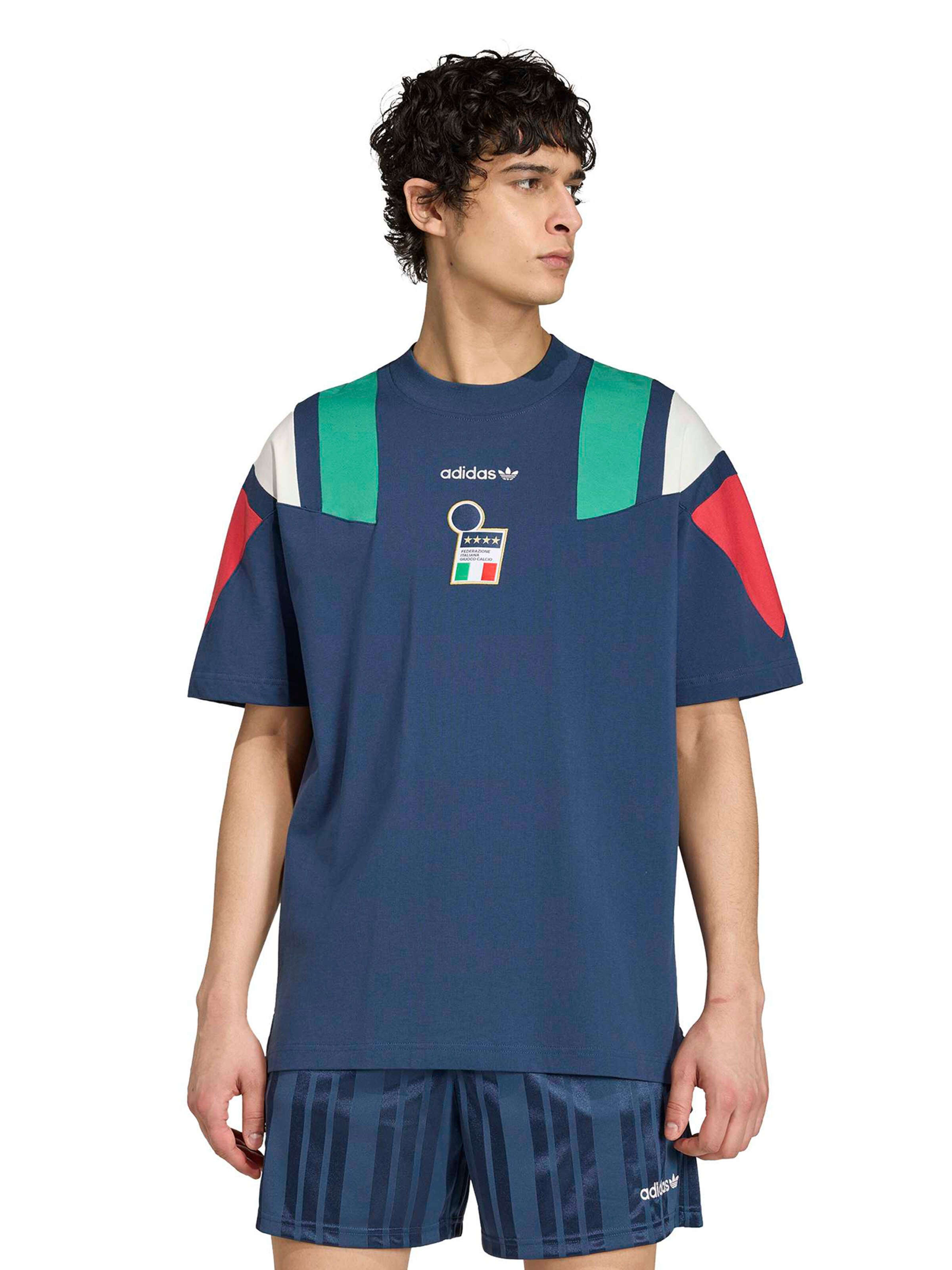 ADIDAS PERFORMANCE Toiminnallinen paita 'FIGC EQT' värissä sininen: etupuoli