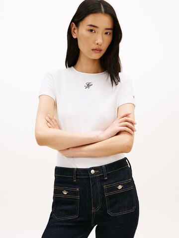 TOMMY HILFIGER T-Shirt in Weiß: Vorderseite