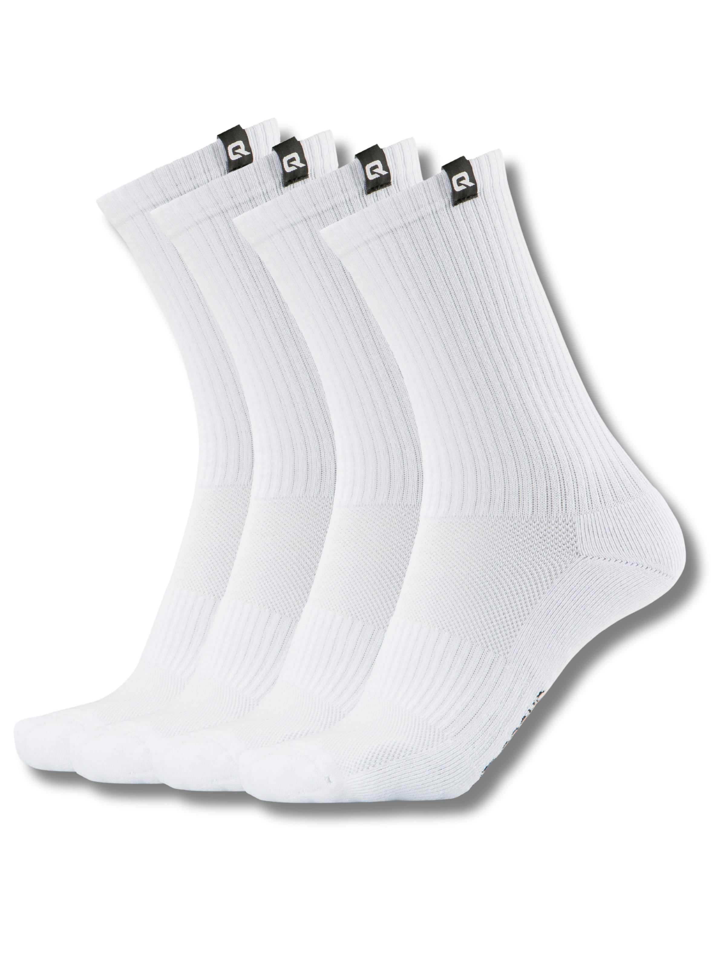 Chaussettes QOLONIA en blanc : devant