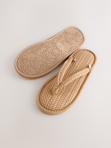 Next T-bar sandals in Brown