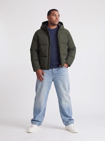 Jack & Jones Plus Zimná bunda 'JJGALAXY' - Zelená