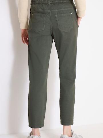 CECIL Zúžený Kalhoty se sklady v pase – zelená