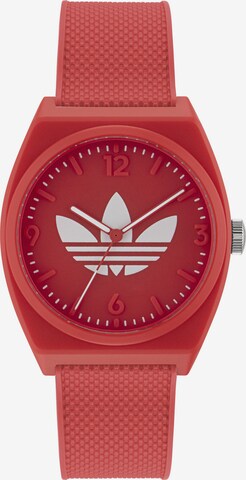 ADIDAS ORIGINALS Analog Watch 'PROJECT TWO' in Red: front