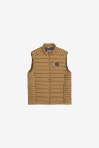 Le Temps Des Cerises Bodywarmer 'Croz' in Beige: voorkant