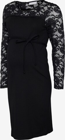 Robe 'Blakie Mivana' MAMALICIOUS en noir : devant