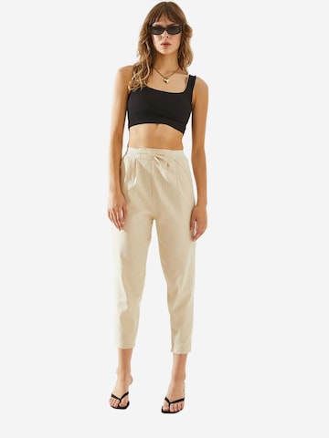 Bianco Lucci Regular Bandplooibroek in Wit