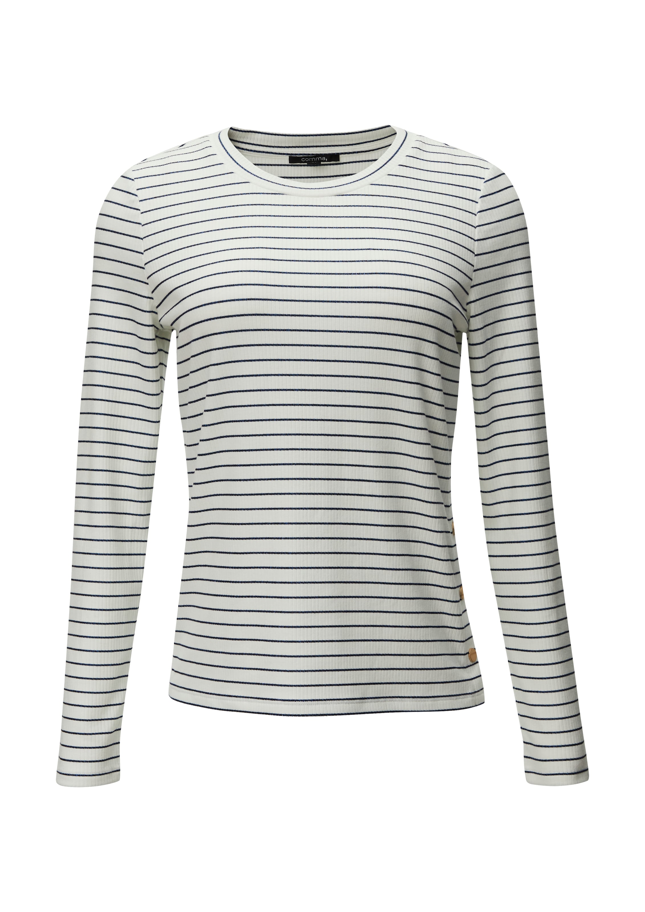 T-shirt COMMA en blanc : devant