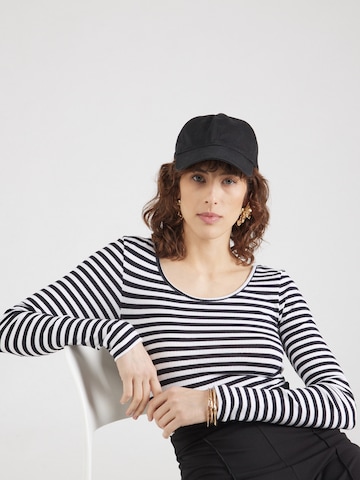 PIECES Shirts 'PCKITTE' i sort: forside