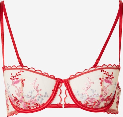 ETAM Soutien-gorge 'MIMOSA' en bleu clair / rose / rouge, Vue avec produit