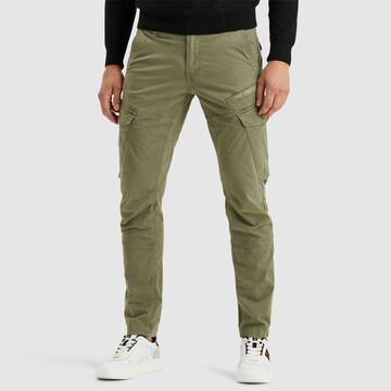 PME Legend Slim fit Cargo Pants in Green: front