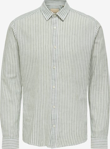 Only & Sons Overhemd 'ONSCaiden' in Groen: voorkant