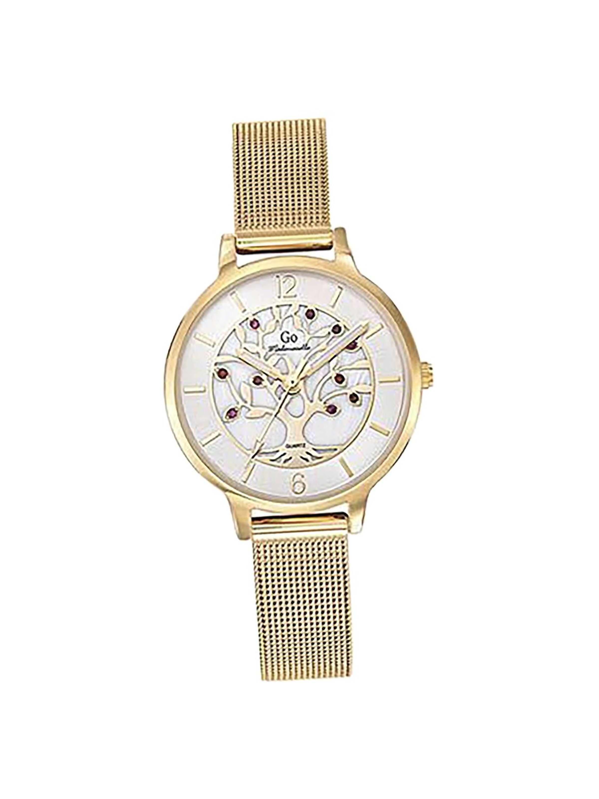 GO GirlOnly - Reloj analógico en oro: frente