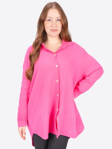 Seasons of April Blouse 'Susie' in Roze: voorkant