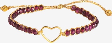 Bracelet Samapura Jewelry en rouge : devant