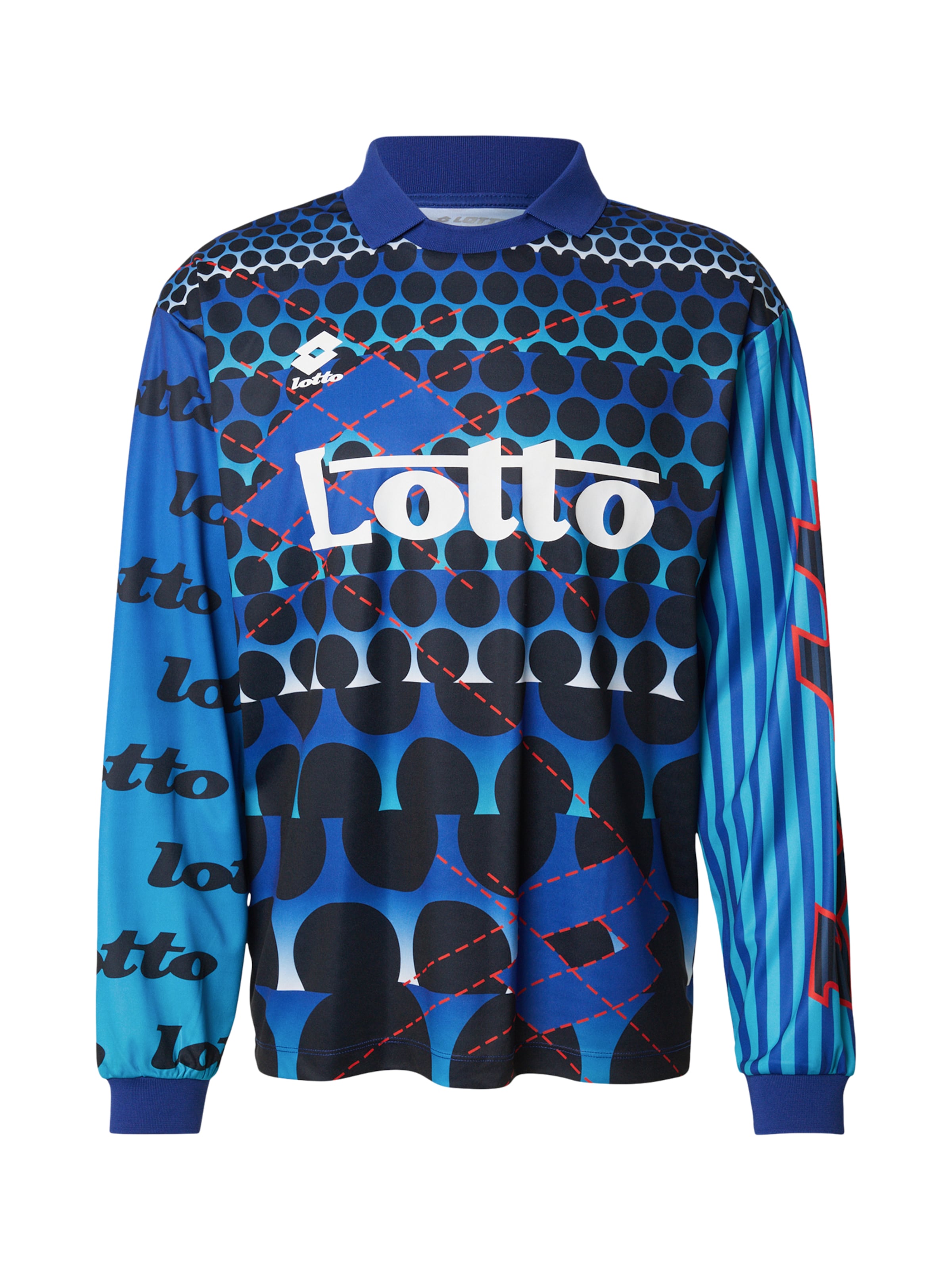 T-Shirt fonctionnel LOTTO en bleu : devant
