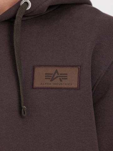 ALPHA INDUSTRIES Sweatshirt in Brown