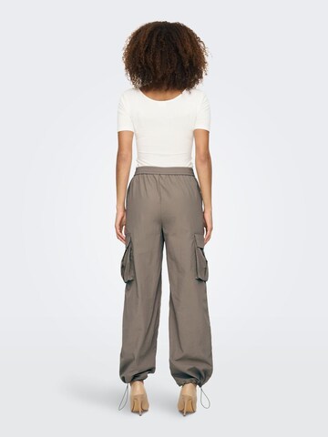 JDY Wide Leg Cargohose in Braun