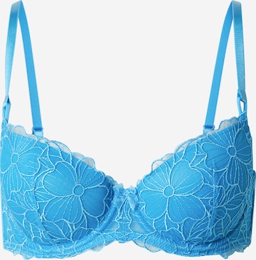 Hunkemöller Balconette Rintaliivi 'Anya' värissä sininen: etupuoli