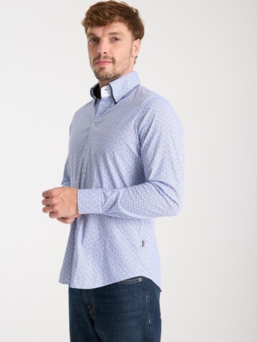 Slim fit Camicia business 'Marco Polo' di 7Camicie in bianco