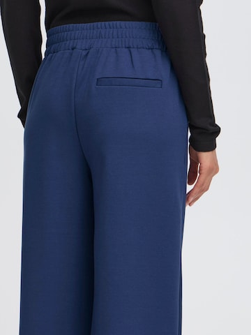 Wide Leg Pantalon à pince 'Kate' ICHI en bleu