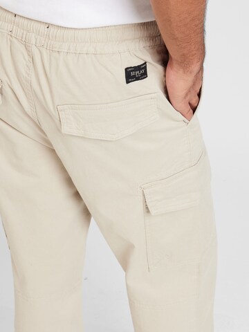 Regular Pantalon cargo REPLAY en gris