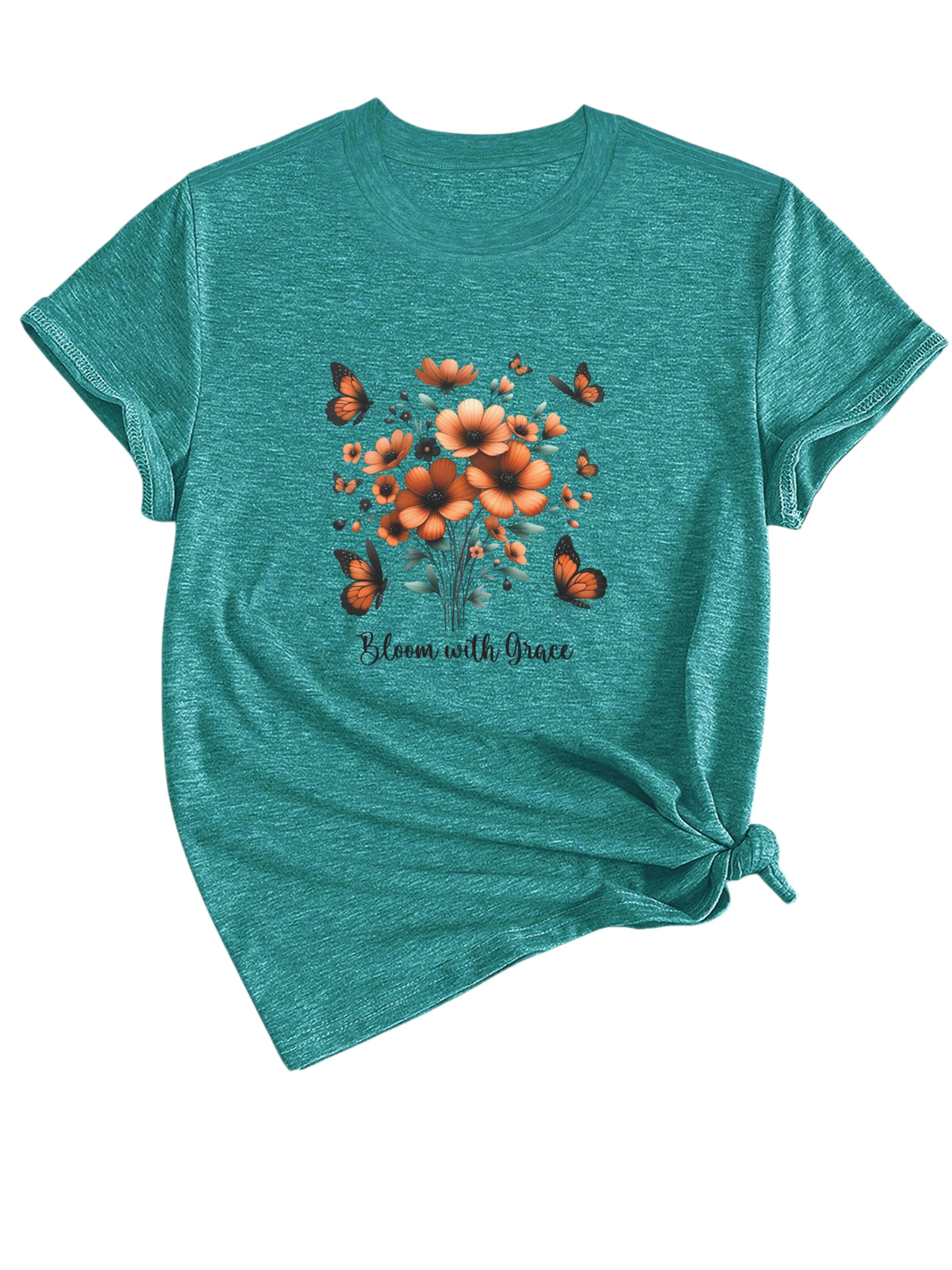 T-shirt GORHEY en bleu : devant