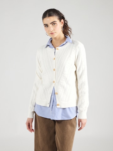 BONOBO Knit cardigan in White: front