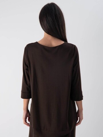 MND Blouse 'Soft Touch Edged' in Brown