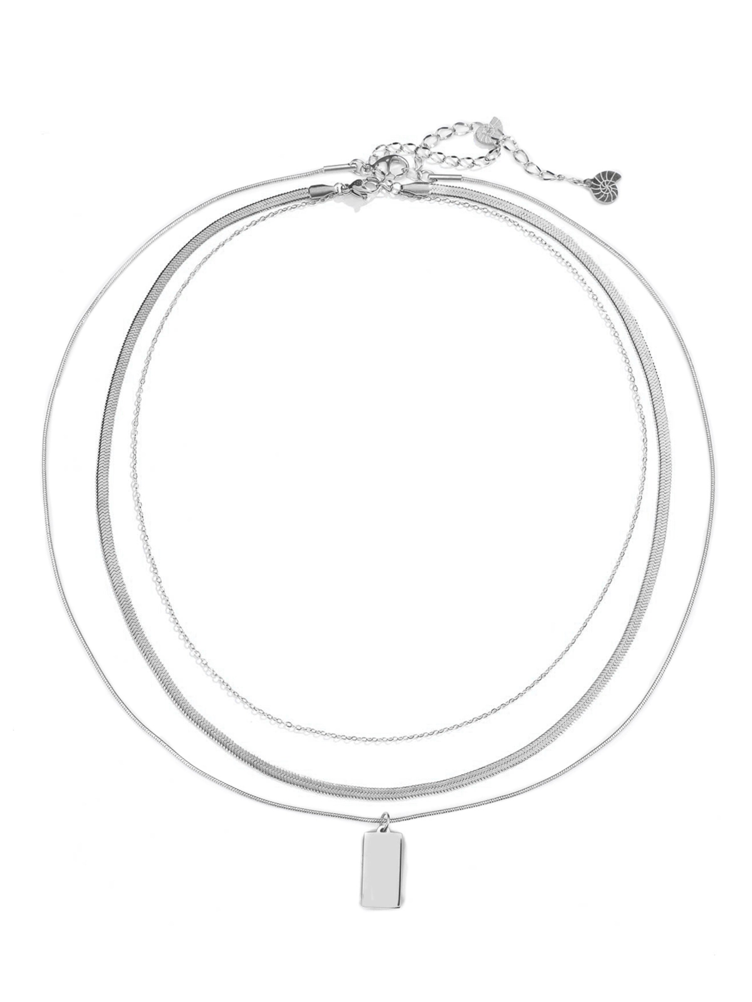 Hey Happiness - Cadena 'Urban Duo' en plata