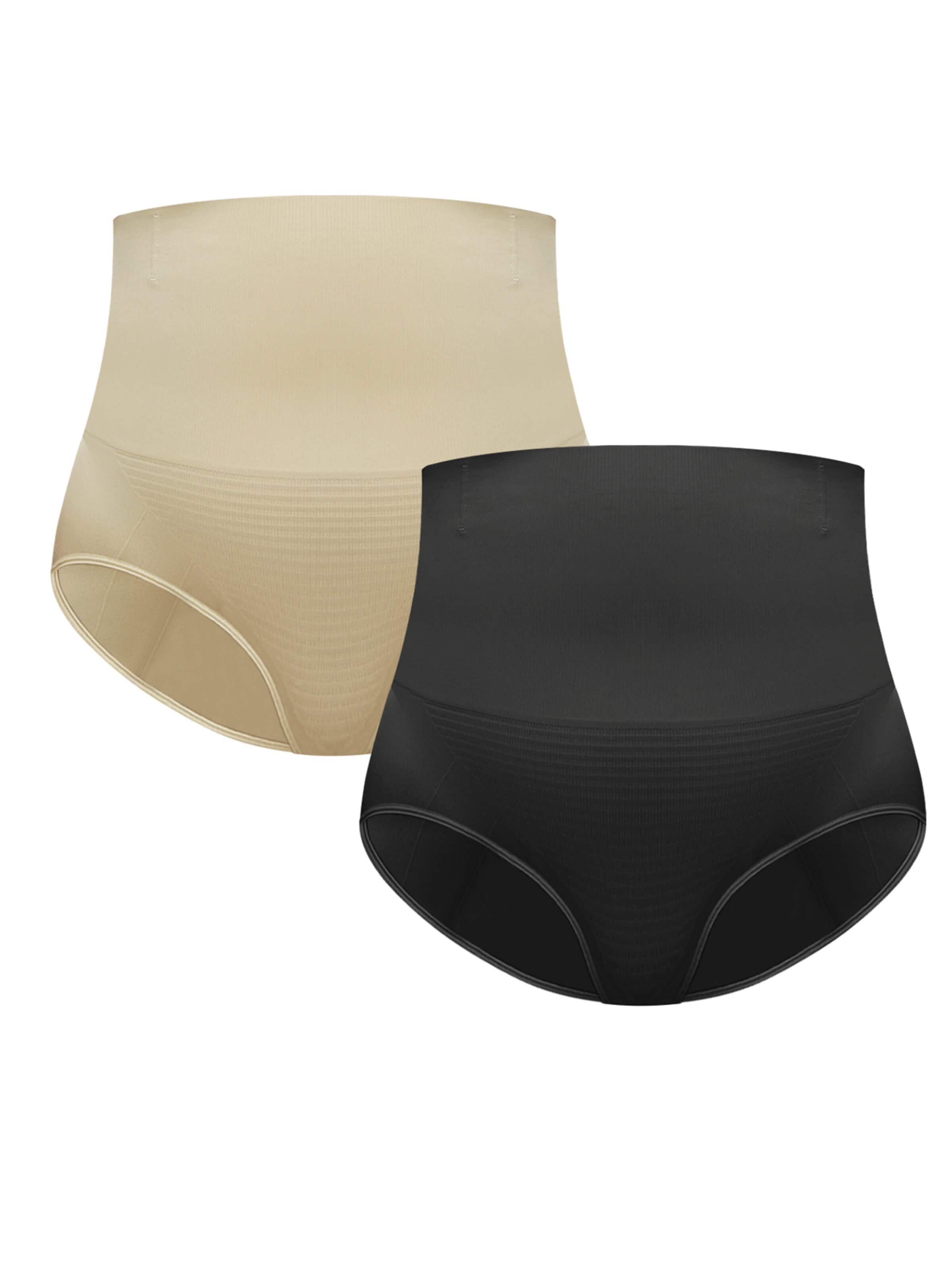 MEETWEE Shapingbroek '2 PACK Plus Size Shaping Slip' in Beige: voorkant