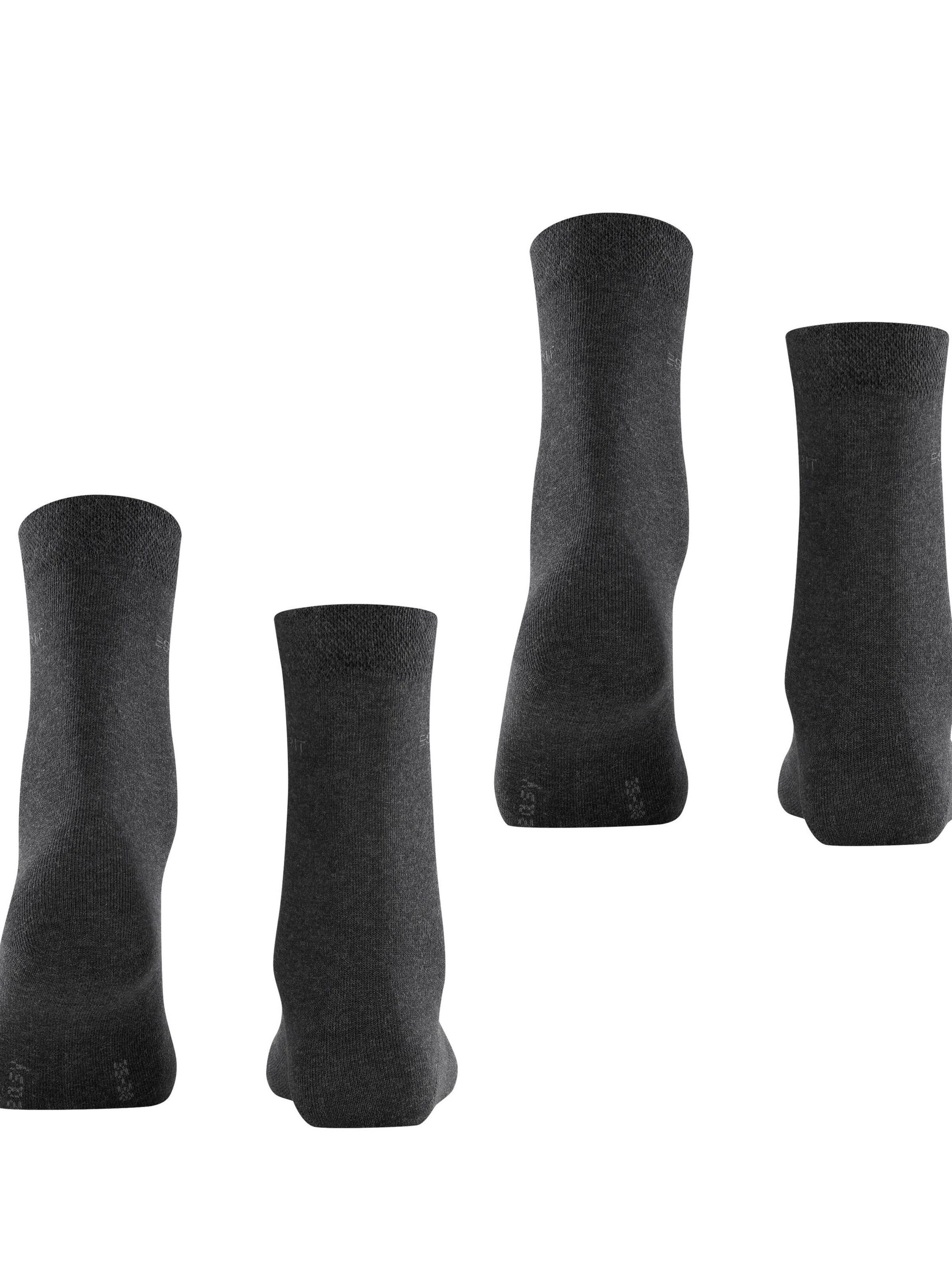 ESPRIT Socken 'Basic Easy 2-Pack'‌‌‌ in Grau