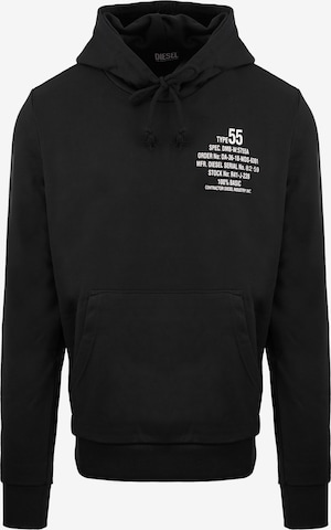 Felpa di DIESEL in nero: frontale