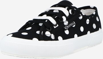 Baskets basses SUPERGA en noir : devant