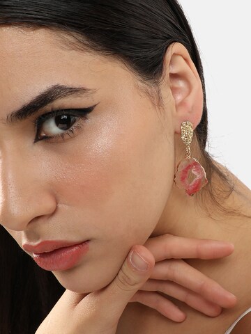 Boucles d'oreilles ' Binni ' SOHI en rose : devant