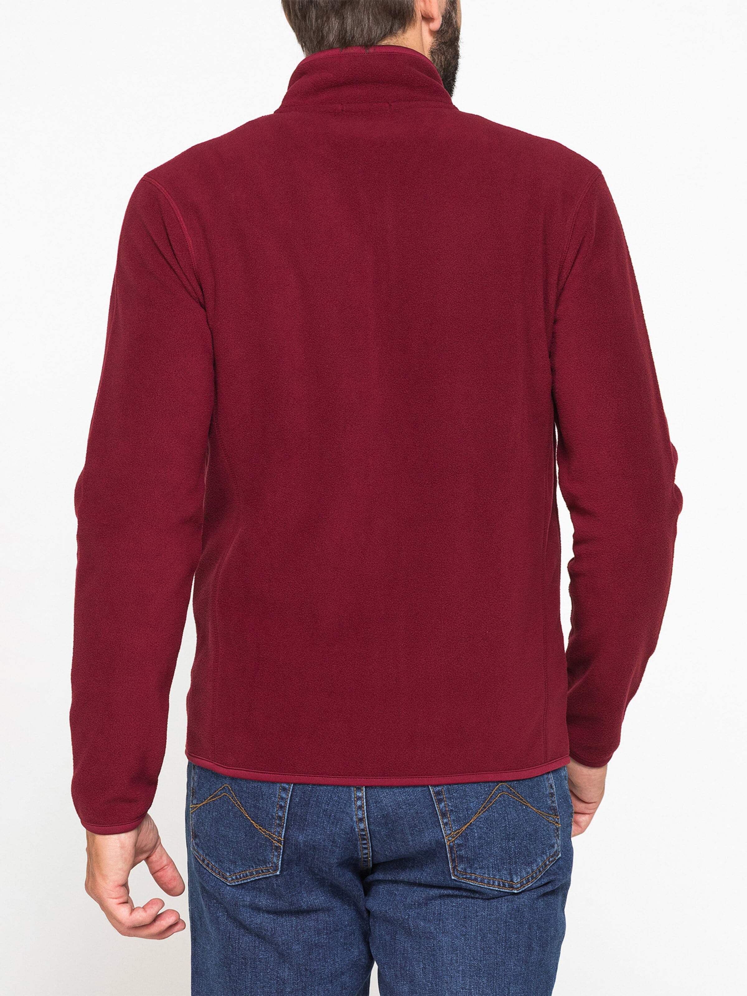 Carrera Jeans Fleece jacket 'Central Zip' in Red