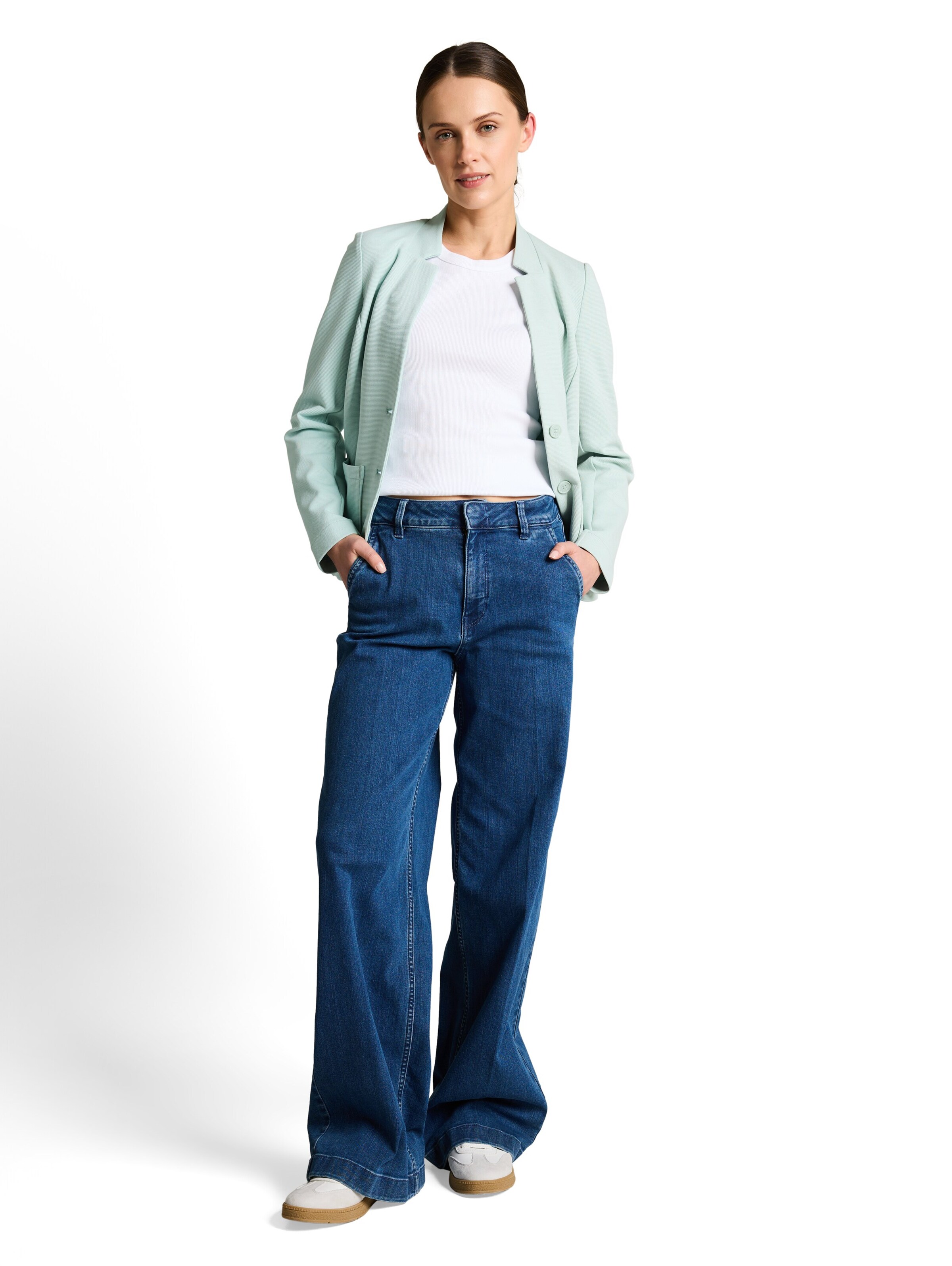 TOM TAILOR Blazer in Blue