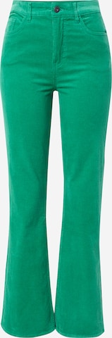 PULZ Jeans Расклешенный Штаны 'SALLY' в Зеленый: спереди
