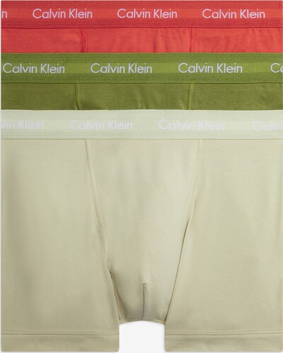 Calvin Klein Underwear Boxers en olive / rose / blanc cassé, Vue avec produit