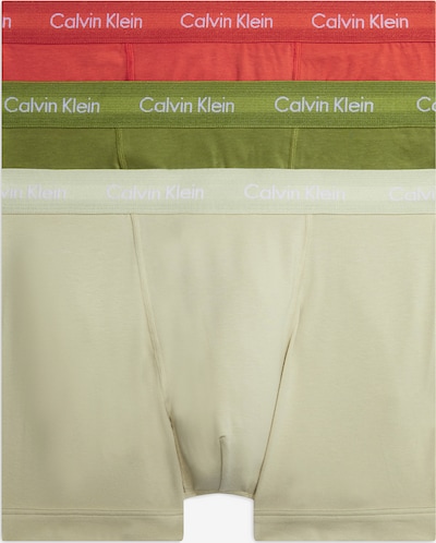 Calvin Klein Underwear Boxers en olive / rose / blanc cassé, Vue avec produit