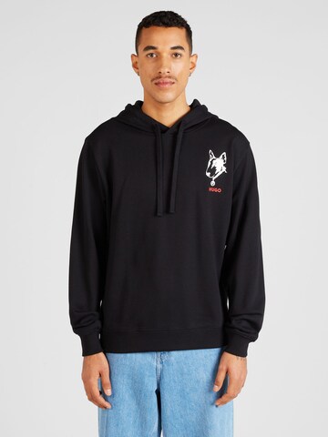 HUGO Sweatshirt 'Dammico' in Schwarz: Vorderseite