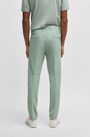 BOSS Slim fit Pleated Pants 'Commuter' in Green