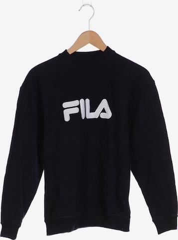 FILA Sweatshirt & Zip-Up Hoodie in S in Blue: front