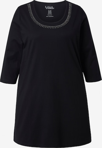 Ulla Popken Shirt in Schwarz: Vorderseite