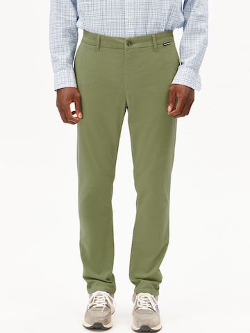 ARMEDANGELS Regular Chino trousers in Green: front