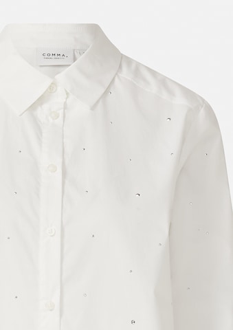 Chemisier comma casual identity en blanc