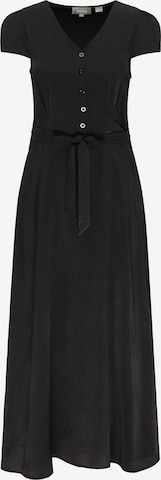 Usha Shirt Dress in Black: front