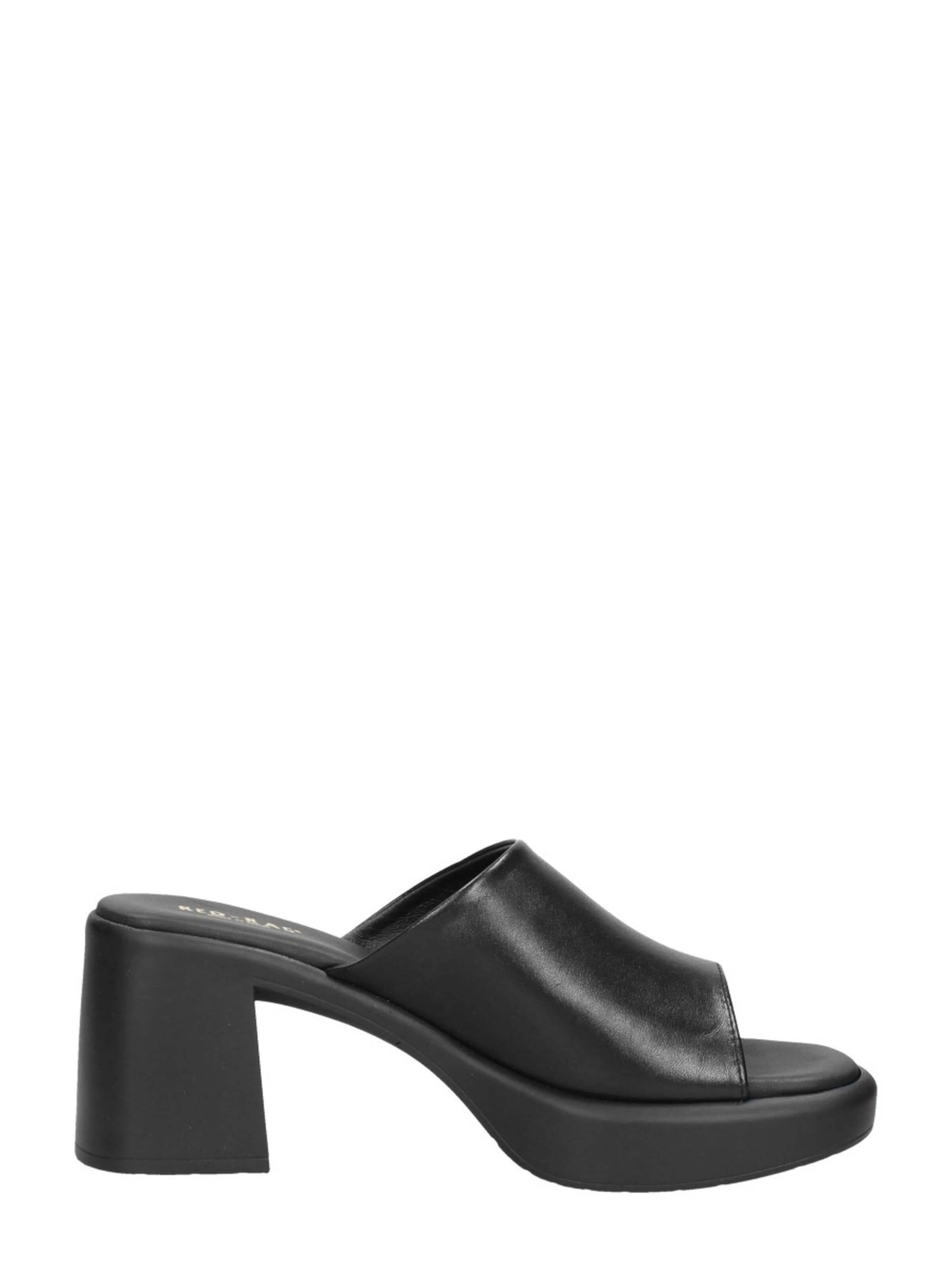 Red-Rag Mules 'Open Teen' in Black